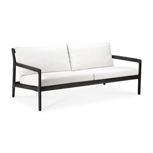 Black Teak Jack Outdoor Sofa - 2 seater - Hausful