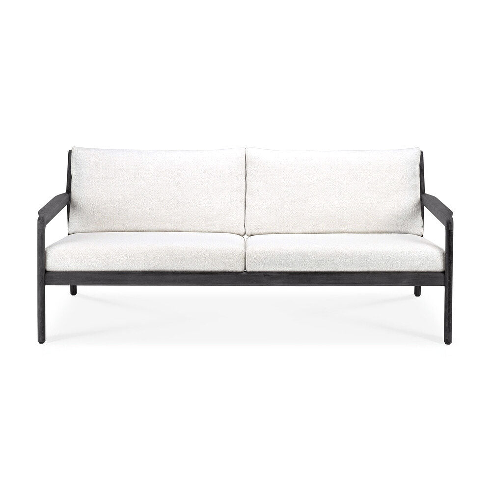 Black Teak Jack Outdoor Sofa - 2 seater - Hausful