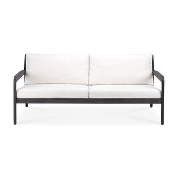 Black Teak Jack Outdoor Sofa - 2 seater - Hausful