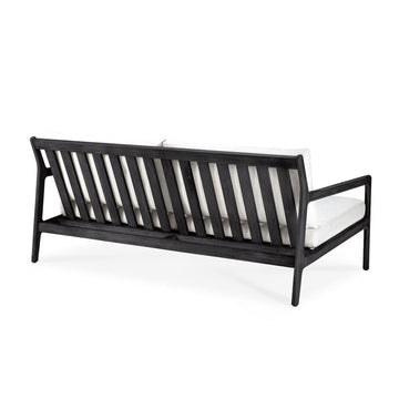 Black Teak Jack Outdoor Sofa - 2 seater - Hausful