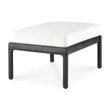 Load image into Gallery viewer, Black Teak Jack Outdoor Footstool - Hausful