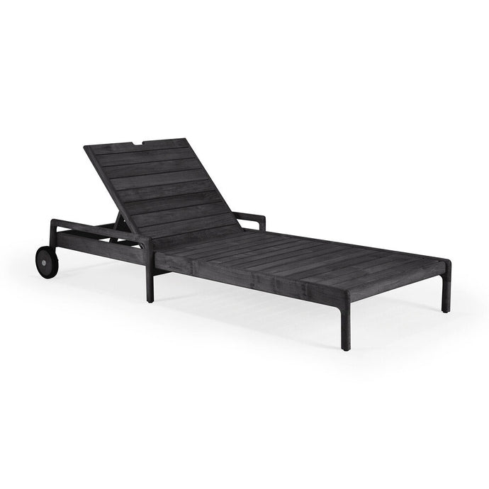Black Teak Jack Outdoor Lounge Chair - Hausful