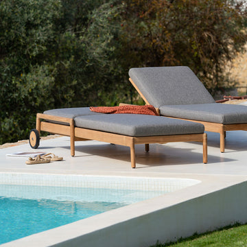 Teak Jack Outdoor Lounge Chair - Hausful