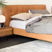 Load image into Gallery viewer, Winston Bed High Headboard - Leather - Hausful