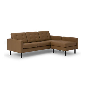 Joan 2-Piece Sectional – Leather - Hausful