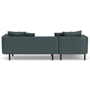 Replay 2-Piece Sectional Sofa With Chaise - Leather - Hausful