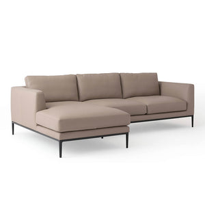 Oma 2-Piece Leather Sectional Sofa with Chaise - Hausful (4470249357347)