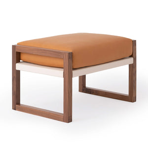 Chiara Ottoman - Leather - Hausful - Modern Furniture, Lighting, Rugs and Accessories (4522619437091)