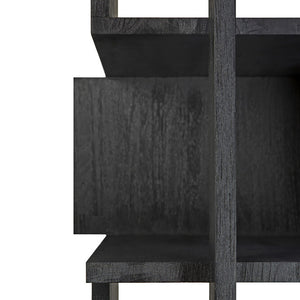 Teak Abstract Black Column - Hausful - Modern Furniture, Lighting, Rugs and Accessories