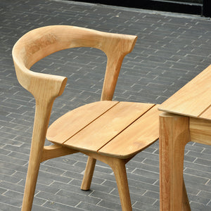 Teak Bok Outdoor Dining Chair - Hausful - Modern Furniture, Lighting, Rugs and Accessories