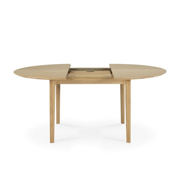 Oak Bok Round Extendable Dining Table - Hausful - Modern Furniture, Lighting, Rugs and Accessories