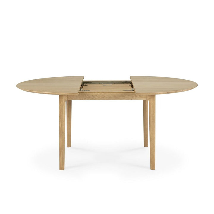 Oak Bok Round Extendable Dining Table - Hausful - Modern Furniture, Lighting, Rugs and Accessories