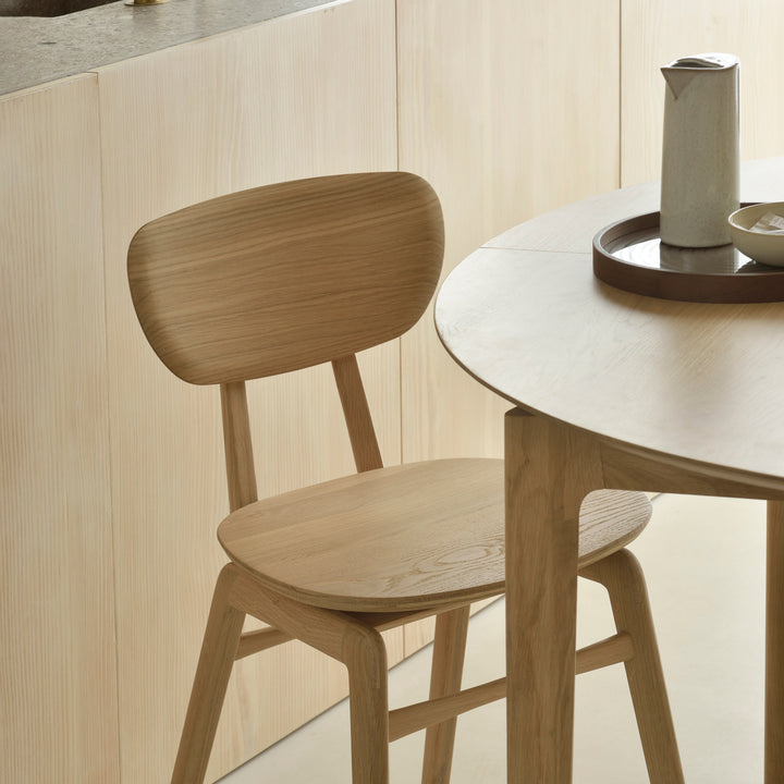 Oak Bok Round Extendable Dining Table - Hausful - Modern Furniture, Lighting, Rugs and Accessories