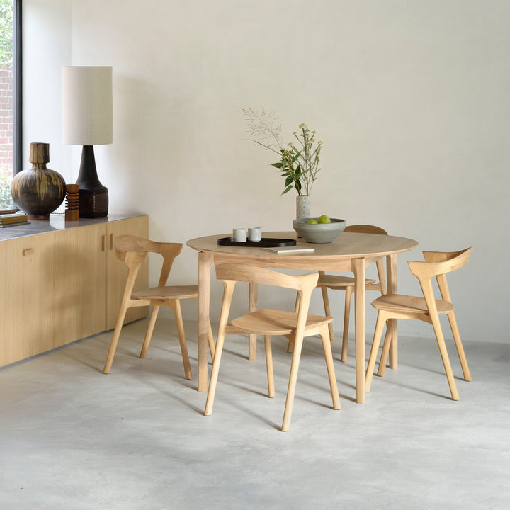 Oak Bok Round Extendable Dining Table - Hausful - Modern Furniture, Lighting, Rugs and Accessories