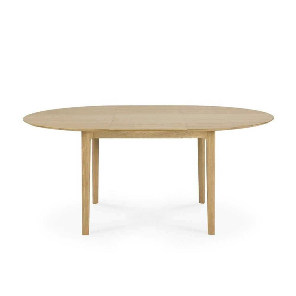 Oak Bok Round Extendable Dining Table - Hausful - Modern Furniture, Lighting, Rugs and Accessories