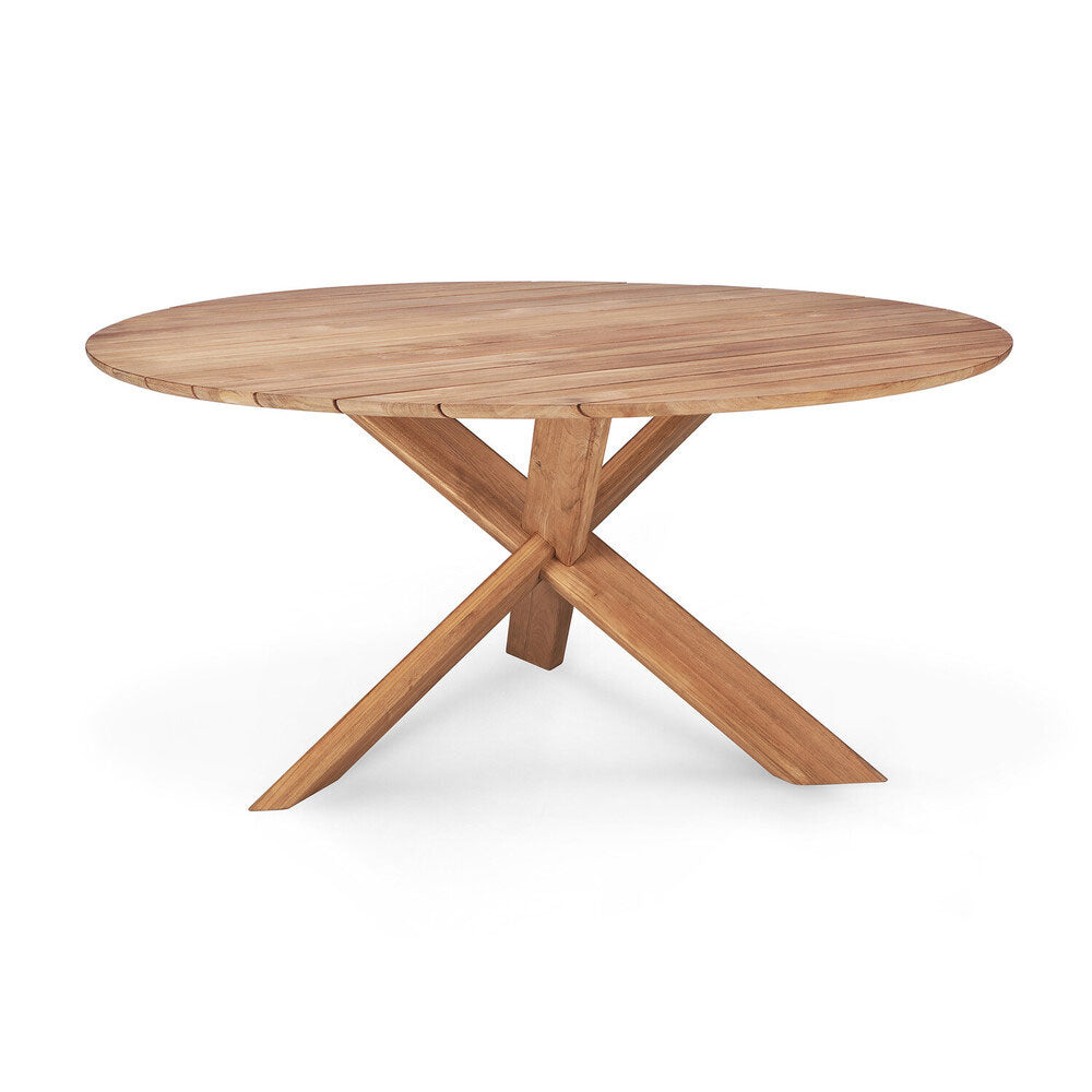 Teak Circle Outdoor Dining Table - Hausful - Modern Furniture, Lighting, Rugs and Accessories