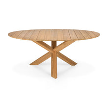 Load image into Gallery viewer, Teak Circle Outdoor Dining Table - Hausful - Modern Furniture, Lighting, Rugs and Accessories