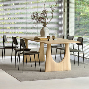 Oak Geometric dining table - Hausful - Modern Furniture, Lighting, Rugs and Accessories
