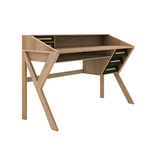 Oak Origami Desk - Black - Hausful - Modern Furniture, Lighting, Rugs and Accessories (4470239592483)