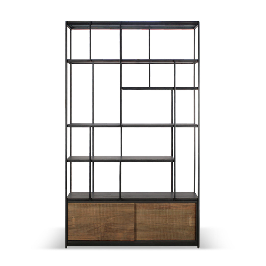 Teak Studio Rack - 2 doors - Hausful - Modern Furniture, Lighting, Rugs and Accessories (4571296104483)