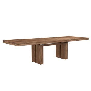 Teak Double Extendable Dining Table - Hausful - Modern Furniture, Lighting, Rugs and Accessories (4470229205027)