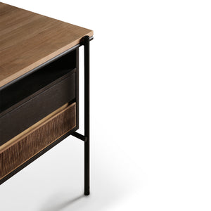 Teak Oscar Desk with Drawers - Hausful - Modern Furniture, Lighting, Rugs and Accessories (4571305410595)