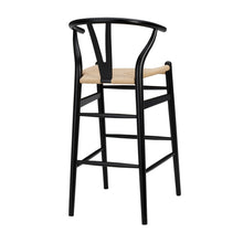 Load image into Gallery viewer, Wishbone Bar Stool - Black - Hausful - Modern Furniture, Lighting, Rugs and Accessories (4517630869539)