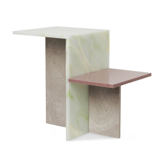 Distinct Side Table - Acrylic Stone - Hausful - Modern Furniture, Lighting, Rugs and Accessories