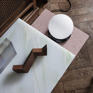Distinct Side Table - Acrylic Stone - Hausful - Modern Furniture, Lighting, Rugs and Accessories