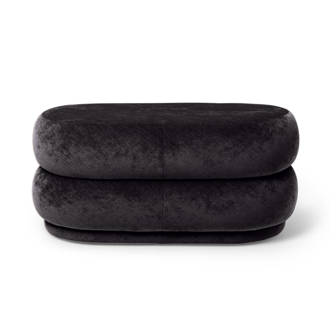 POUF ROUND - FADED VELVET