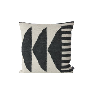 Black Triangles Kelim Cushion - Hausful - Modern Furniture, Lighting, Rugs and Accessories (4563026903075)