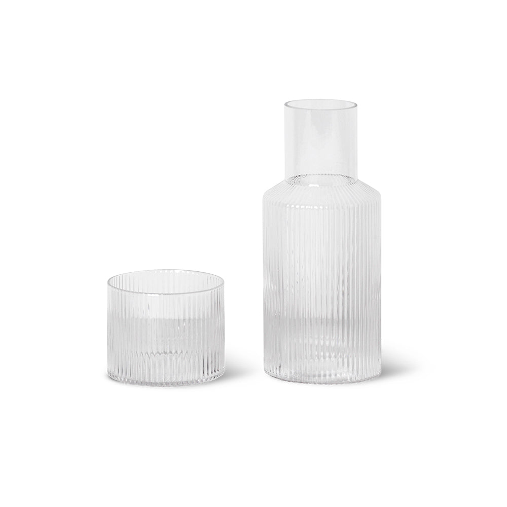 Fferrone Mixed Carafe and Small Glass Set by Design Milk