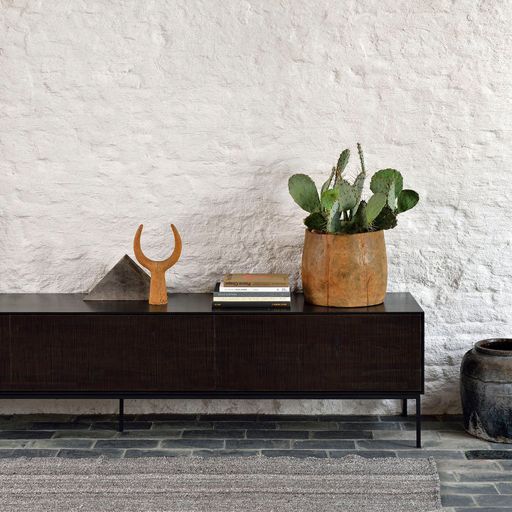 Teak Grooves TV Cupboard - Hausful - Modern Furniture, Lighting, Rugs and Accessories