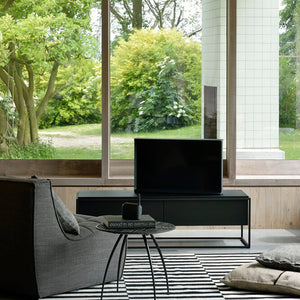 Oak Monolit TV Cupboard - Black Oak - Hausful - Modern Furniture, Lighting, Rugs and Accessories (4470238412835)