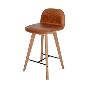 Napoli Counter Stool - Leather - Hausful - Modern Furniture, Lighting, Rugs and Accessories