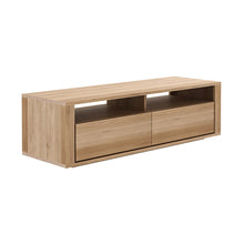Load image into Gallery viewer, Oak Shadow TV Cupboard - 2 Drawers - Hausful - Modern Furniture, Lighting, Rugs and Accessories (4470231236643)