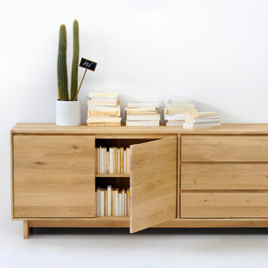 Oak Wave Sideboard - 81" - Hausful - Modern Furniture, Lighting, Rugs and Accessories (4470237691939)