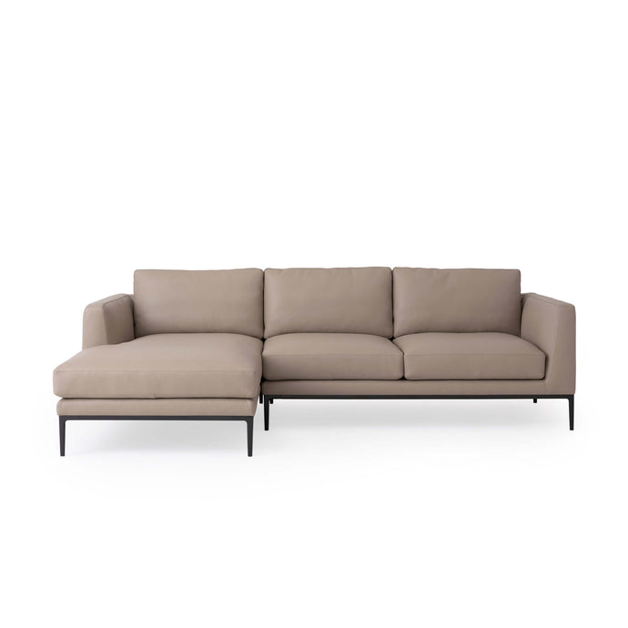Oma 2-Piece Leather Sectional Sofa with Chaise - Hausful - Modern Furniture, Lighting, Rugs and Accessories (4470249357347)