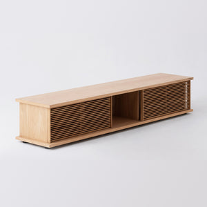 Plank 83" Low Slat Media Unit - Hausful - Modern Furniture, Lighting, Rugs and Accessories (4470247063587)
