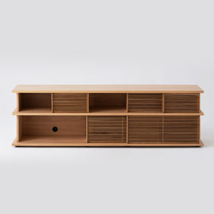 Plank 83” Slat High Media Unit - Hausful - Modern Furniture, Lighting, Rugs and Accessories (4470246047779)