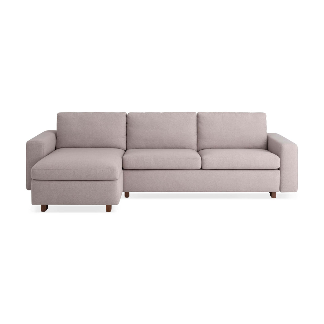 Reva 2-Piece Sectional Sleeper Sofa with Storage Chaise - Fabric - Hausful - Modern Furniture, Lighting, Rugs and Accessories (4470238871587)
