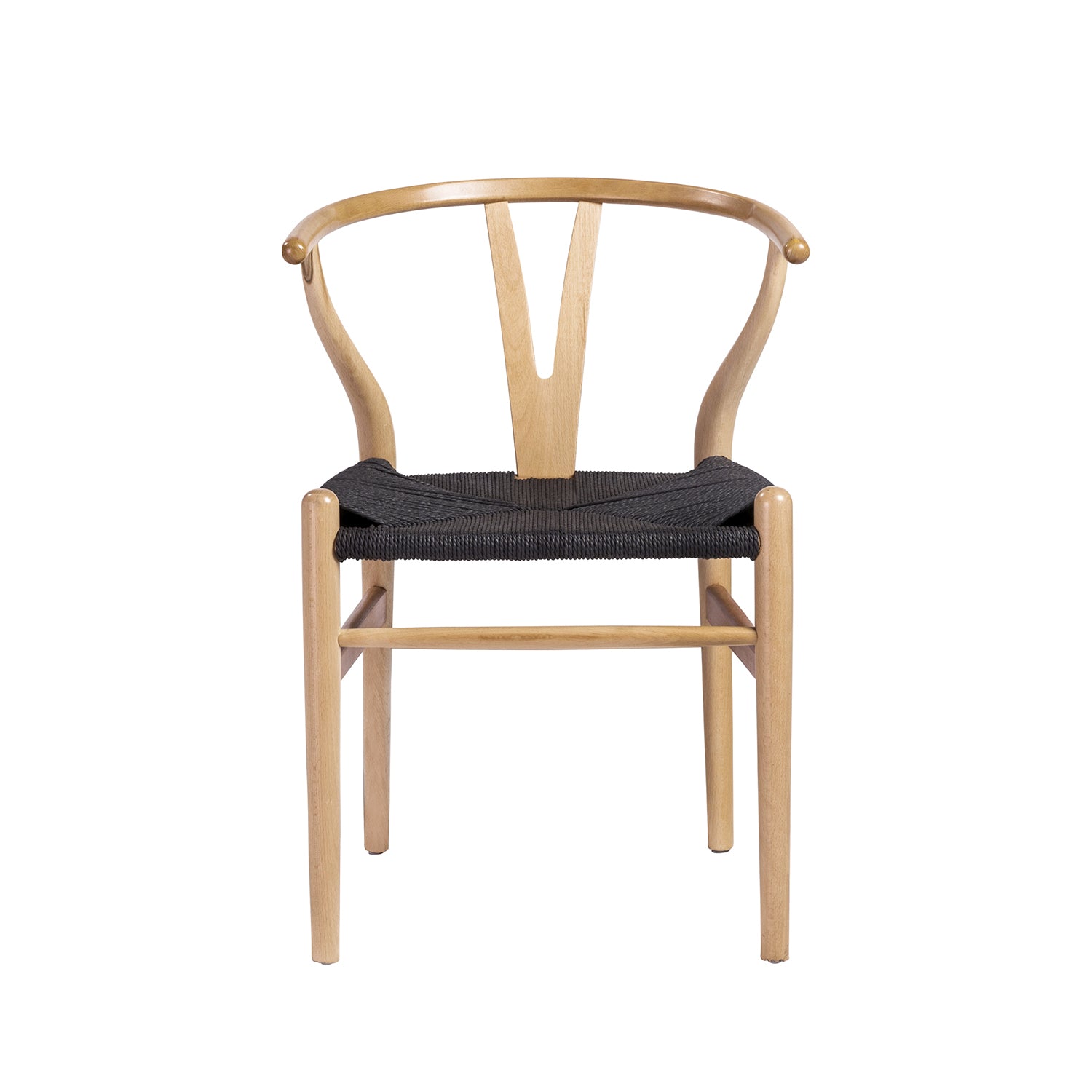 Black wishbone chair discount set of 2