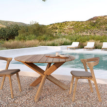 Load image into Gallery viewer, Teak Circle Outdoor Dining Table - Hausful